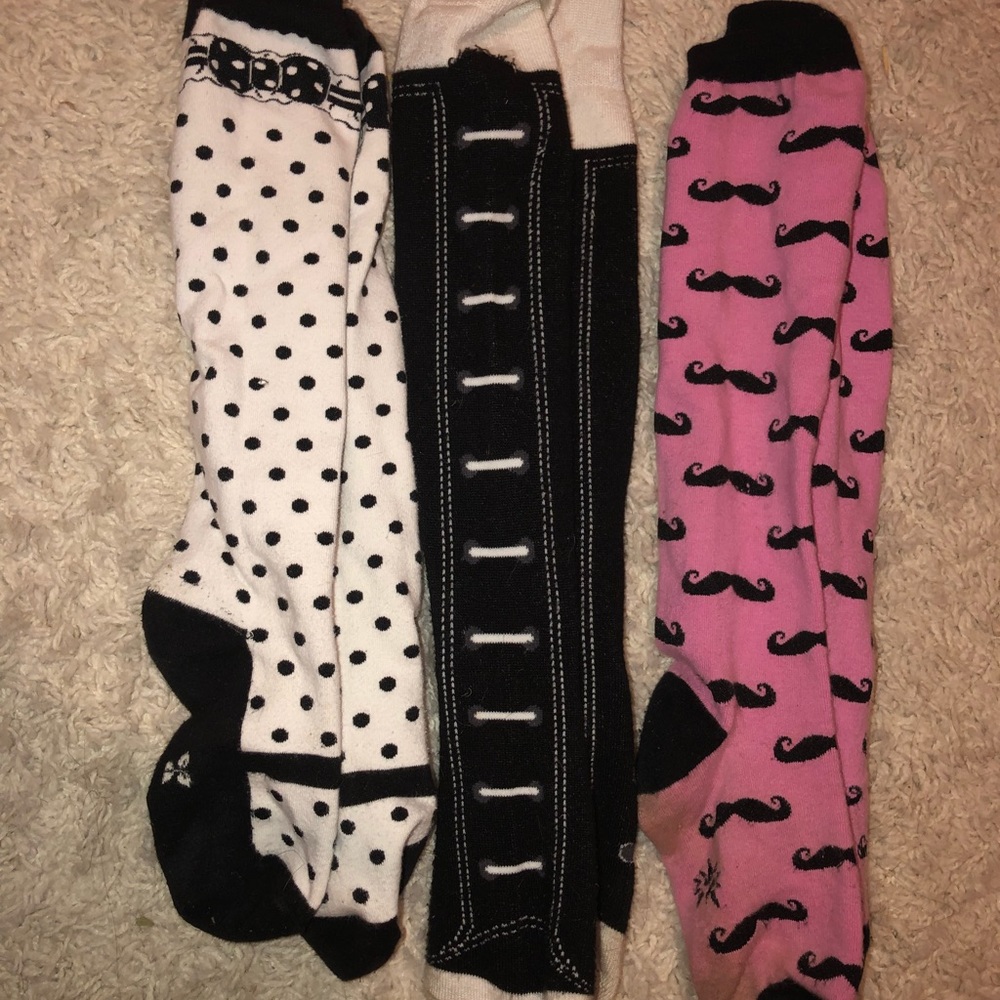 Crazy knee high socks